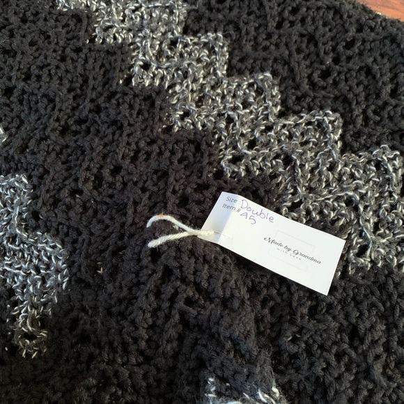 Made by Grandma Other - Chevron Crocheted Double Size Blanket Hand Made